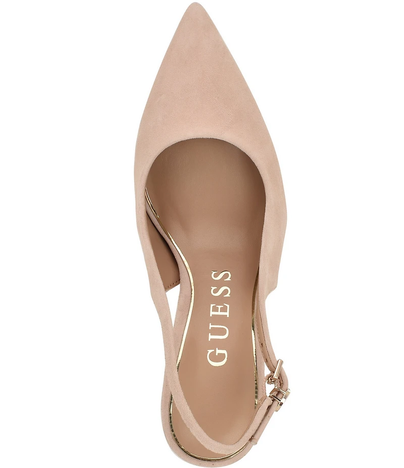 Guess Princelsa Suede Slingback Pumps