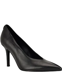 Guess Prinda Leather Pointed Toe Pumps
