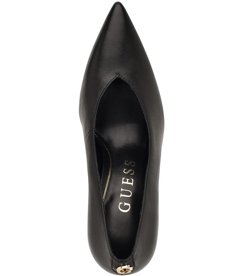 Guess Prinda Leather Pointed Toe Pumps