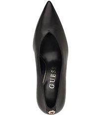 Guess Prinda Leather Pointed Toe Pumps