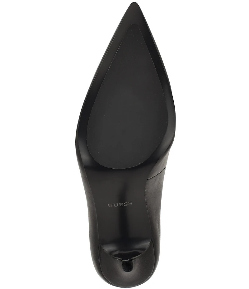 Guess Prinda Leather Pointed Toe Pumps