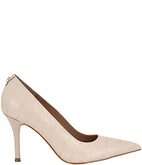 Guess Prindy Croco Embossed Leather Pumps