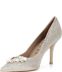 Guess Prinsen Glitter Pearl Ornament Dress Pumps