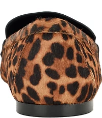 Guess Raivoo 2 Leopard Print Calf Hair Penny Loafers
