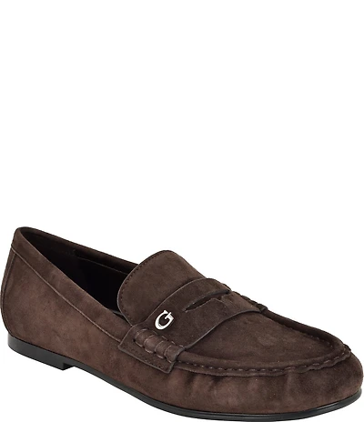 Guess Raivoo Suede Penny Loafers