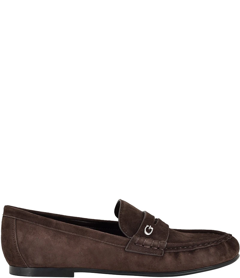 Guess Raivoo Suede Penny Loafers