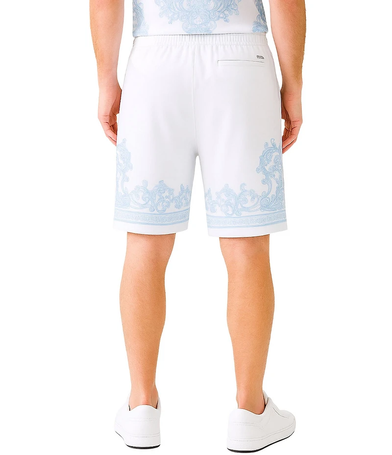 Guess Regal Medallion Charm Flat Front Shorts