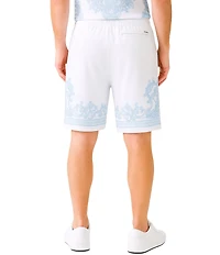 Guess Regal Medallion Charm Flat Front Shorts
