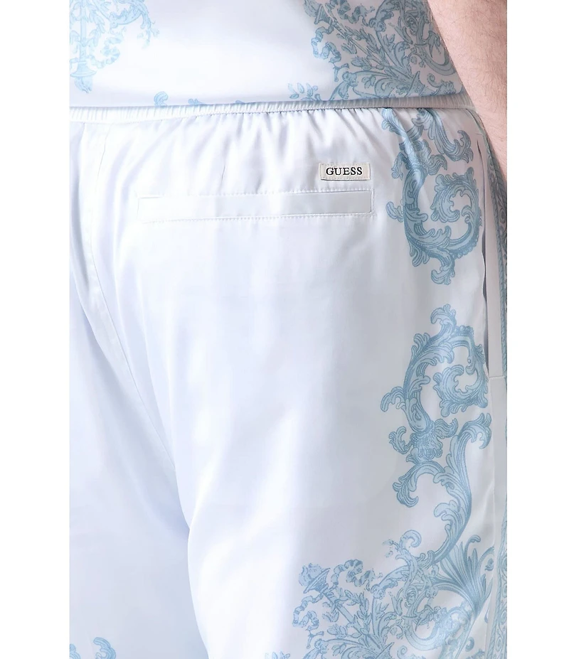 Guess Regal Medallion Charm Flat Front Shorts