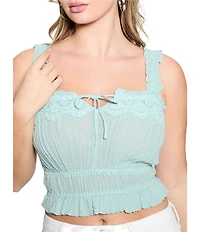 Guess Reya Gauze Sleeveless Top