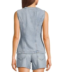 Guess Coordinating Riva Sleeveless Denim Vest Top