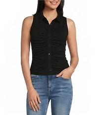 Guess Robyn Sleeveless Shirred Top