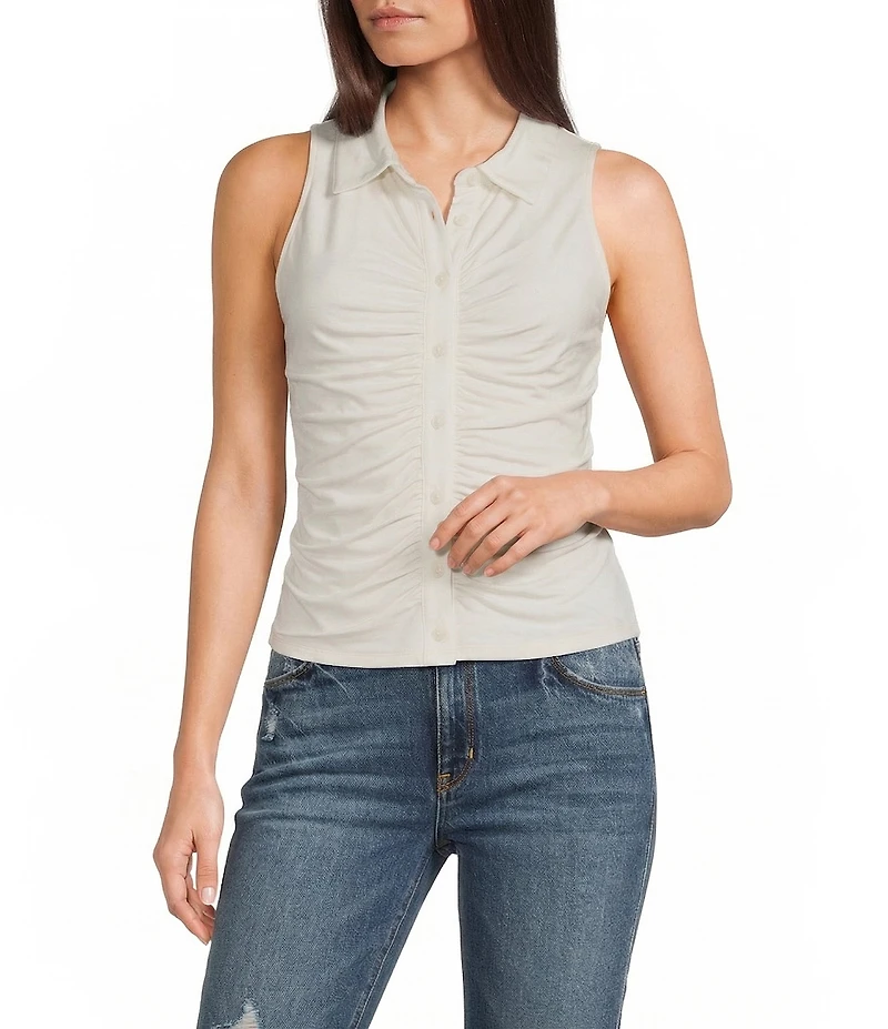 Guess Robyn Sleeveless Shirred Top