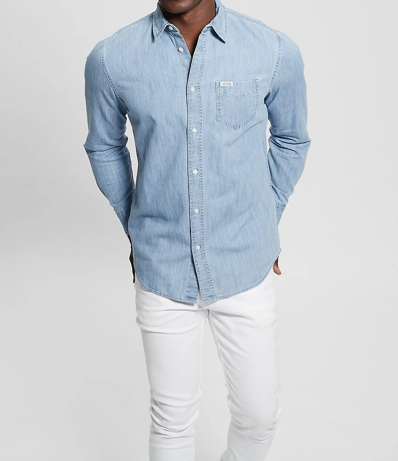 Guess Ronnie Long Sleeve Woven Shirt