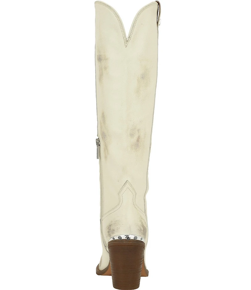 Guess Sashan 2 Distressed Leather Western Tall Boots