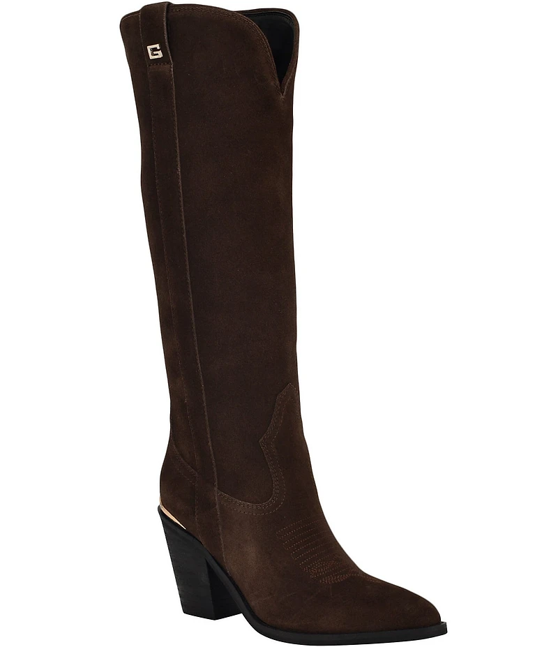 Guess Sashan Suede Tall Boots