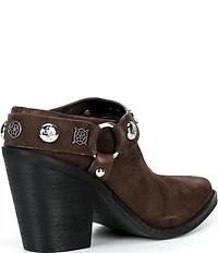 Guess Sashlin Suede Western Mules