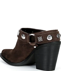 Guess Sashlin Suede Western Mules