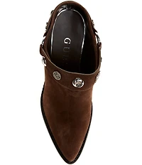 Guess Sashlin Suede Western Mules