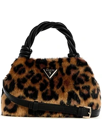 Guess Shaida Faux Fur Top Handle Clutch