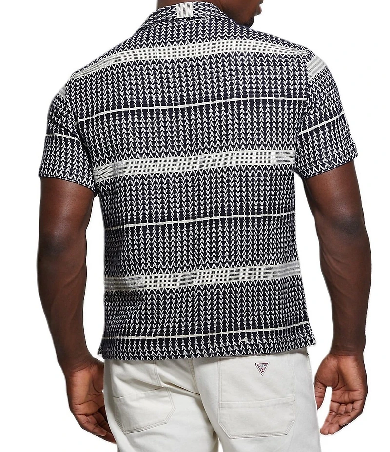 Guess Short Sleeve Arrow Jacquard Shirt