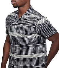 Guess Short Sleeve Arrow Jacquard Shirt