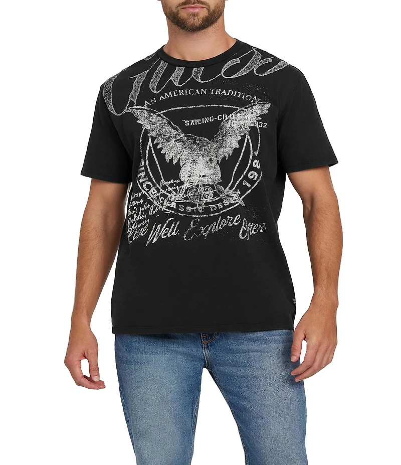 Guess Short Sleeve Basic Live Well T-Shirt