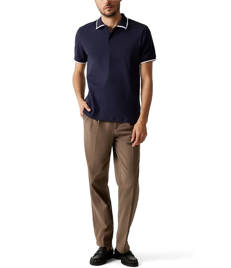 Guess Short Sleeve Bayside Ribbed Polo Shirt