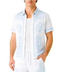 Guess Short Sleeve Charm Regal Medallion Shirt