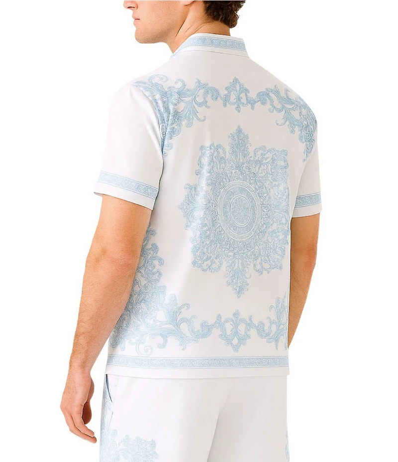 Guess Short Sleeve Charm Regal Medallion Shirt