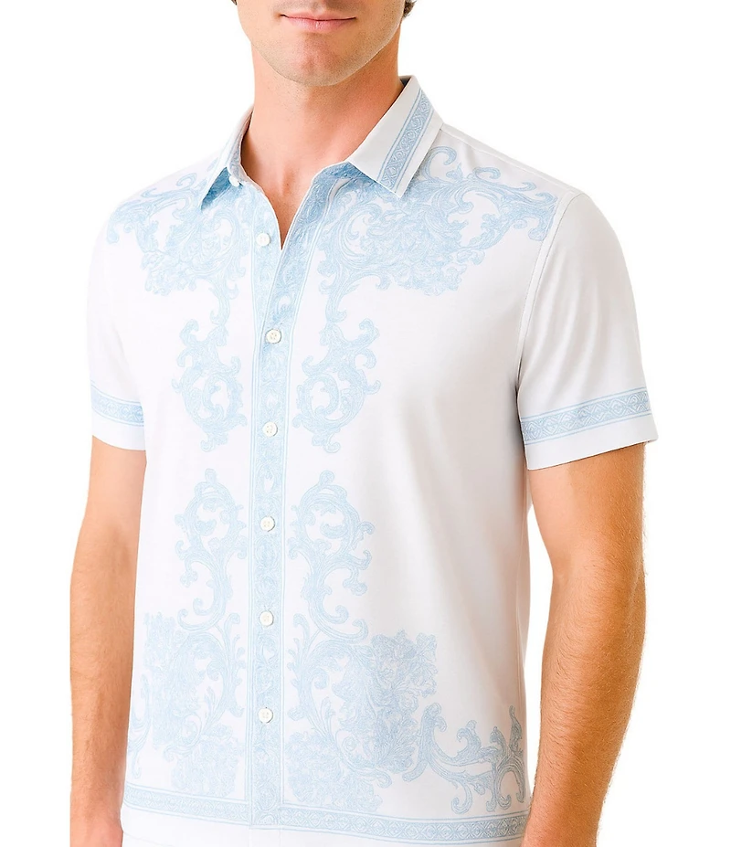 Guess Short Sleeve Charm Regal Medallion Shirt