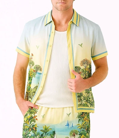 Guess Short Sleeve Charm Sunset Rivera Shirt