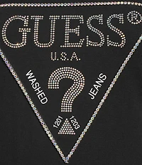 Guess Short Sleeve Embellished Logo T-Shirt