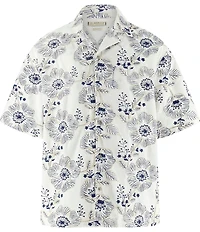 Guess Short Sleeve Embroidered Bowling Shirt
