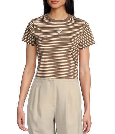 Guess Short Sleeve Go Core Striped Baby T-Shirt