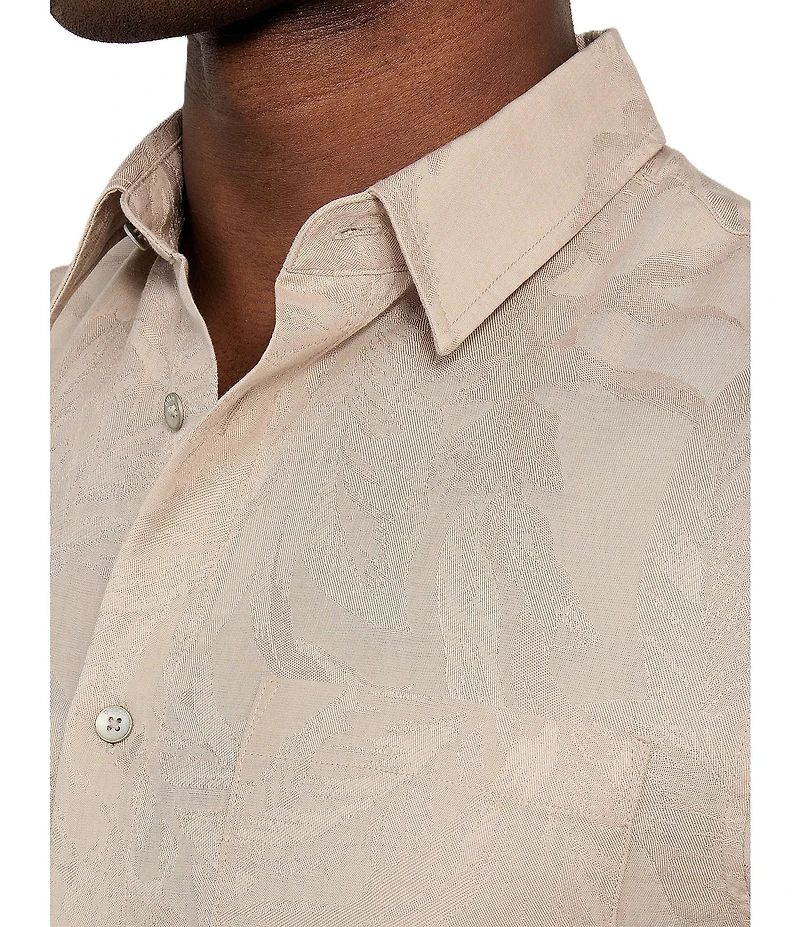 Guess Short Sleeve Jacquard Shirt