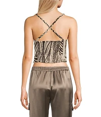 Guess Sleeveless Gaelle Cropped Top