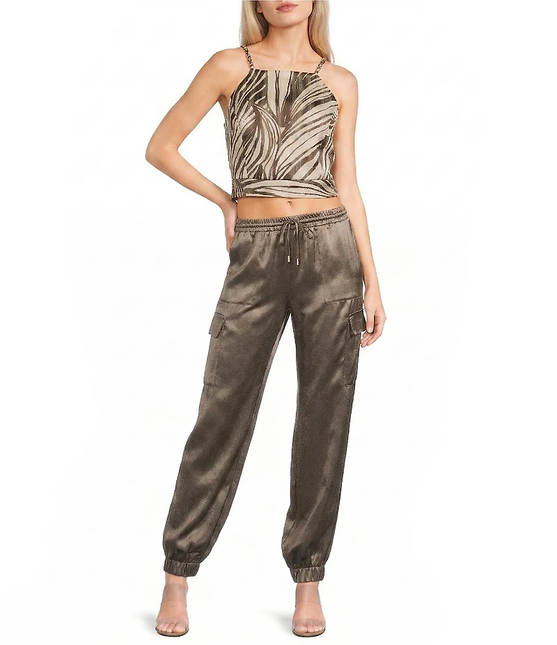 Guess Sleeveless Gaelle Cropped Top