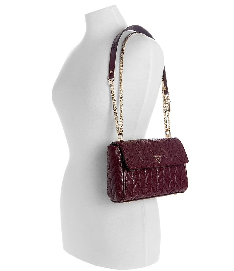 Guess Stacey Quilted Convertible Crossbody Bag