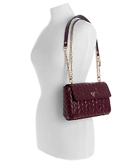 Guess Stacey Quilted Convertible Crossbody Bag