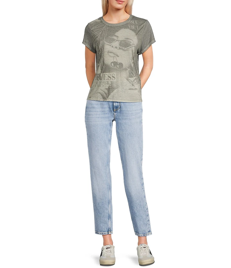 Guess Summer Vibes Short Sleeve Burnout T-Shirt