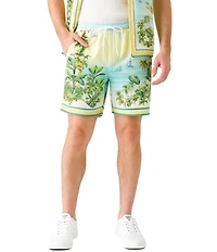 Guess Sunset Riviera Charm Flat Front Drawstring Shorts