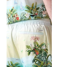Guess Sunset Riviera Charm Flat Front Drawstring Shorts