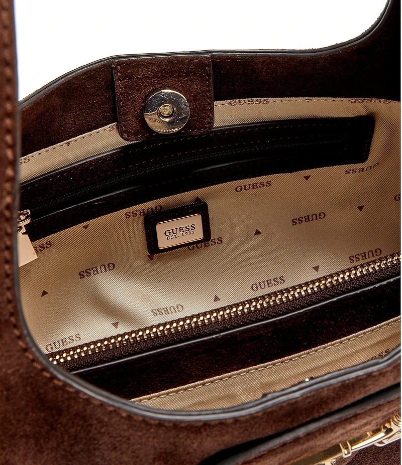 Guess Sunset Suede Small Hobo Bag