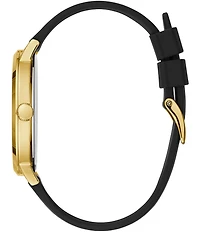 Guess Men's Supernova Polished Gold Tone Buckle Closure Watch