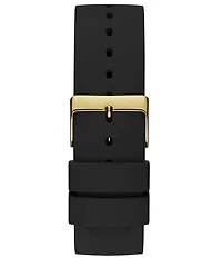 Guess Men's Supernova Polished Gold Tone Buckle Closure Watch