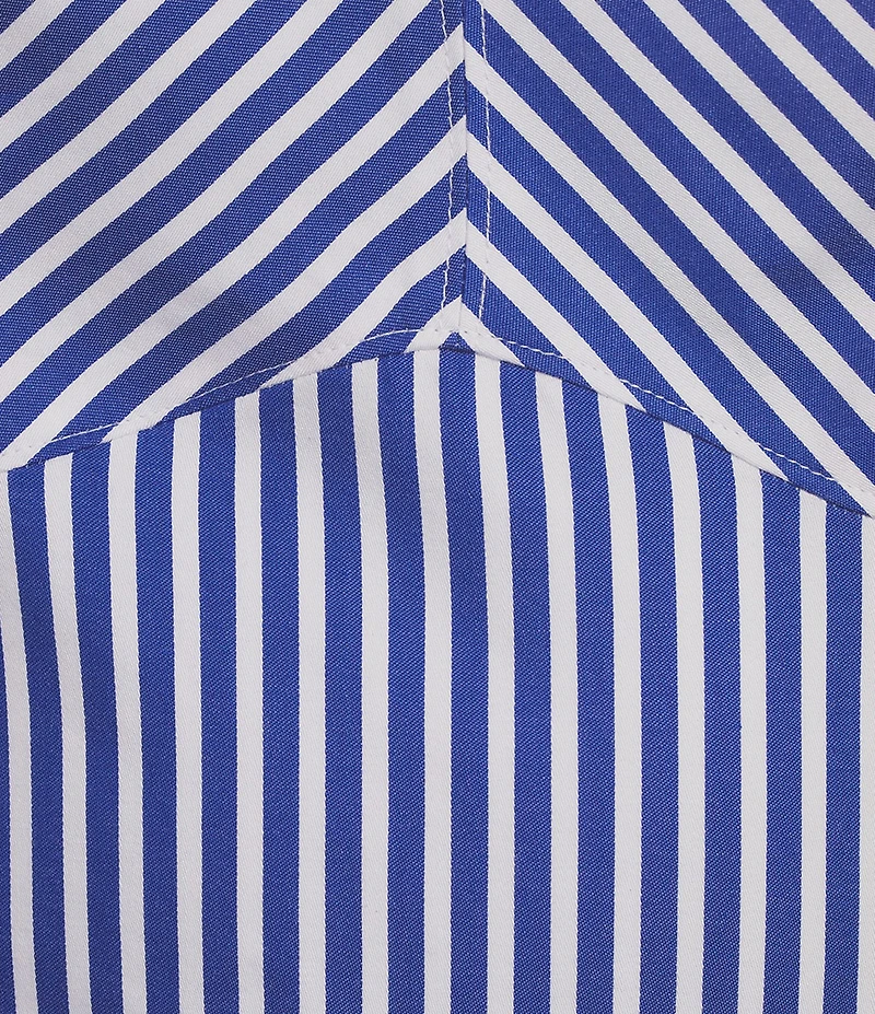 Guess Tecla Sleeveless Mixed-Stripe Poplin Bustier Top