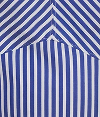 Guess Tecla Sleeveless Mixed-Stripe Poplin Bustier Top