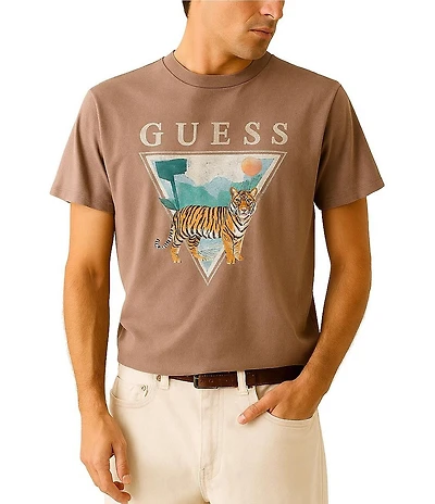 Guess Tiger Spirit Short Sleeve T-Shirt