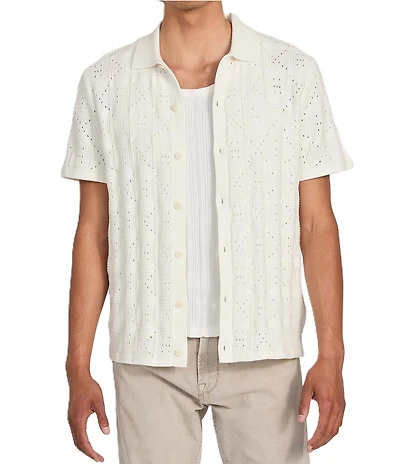 Guess Topanga Short Sleeve Pointelle Shirt
